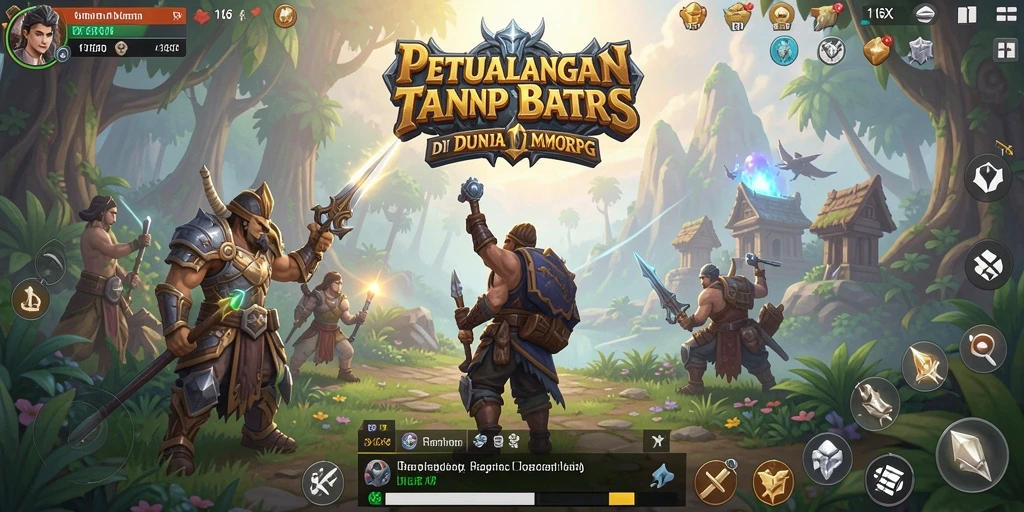 Tangkapan layar permainan 116X menunjukkan aksi seru di dunia MMORPG.