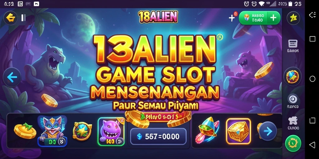 Screenshot utama 138ALIEN menampilkan gameplay Slot yang seru.