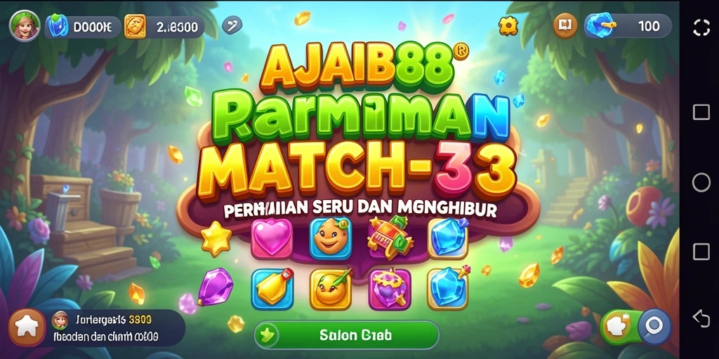 Tampilan menarik gameplay AJAIB88 dengan kombinasi warna yang ceria.