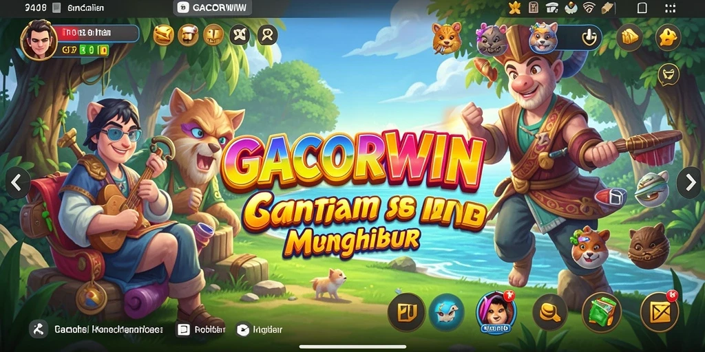 Tampilan menawan dalam gameplay GACORWIN yang santai.