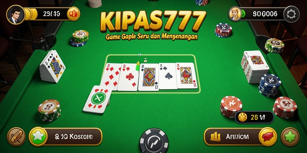 Tampilan menarik dan gameplay seru dalam KIPAS777, permainan Gaple terbaik.