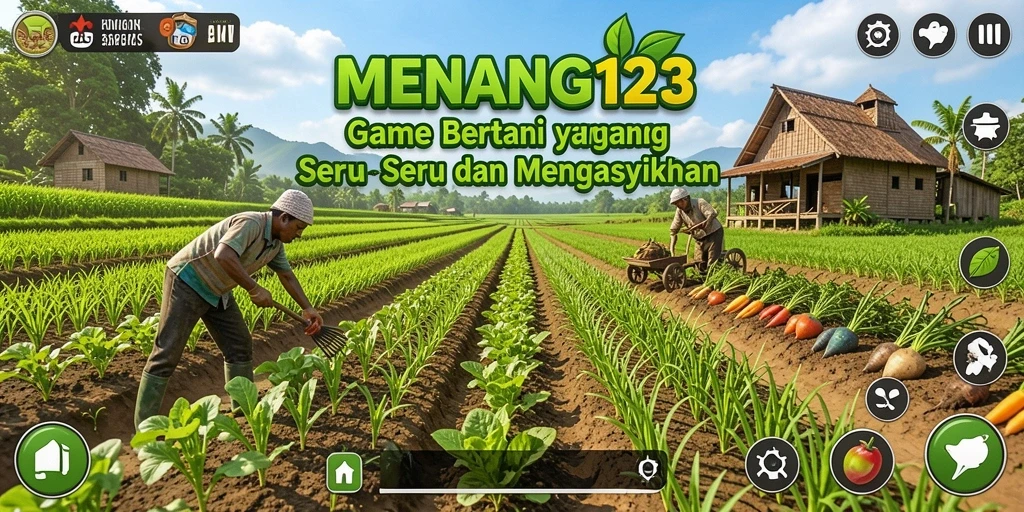 Tampilan gameplay MENANG123 yang menarik saat bertani.