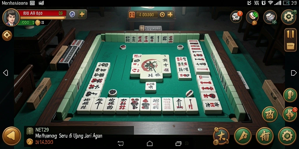 Screenshot gameplay NET29 menampilkan tantangan Mahjong yang seru dan grafis menarik.