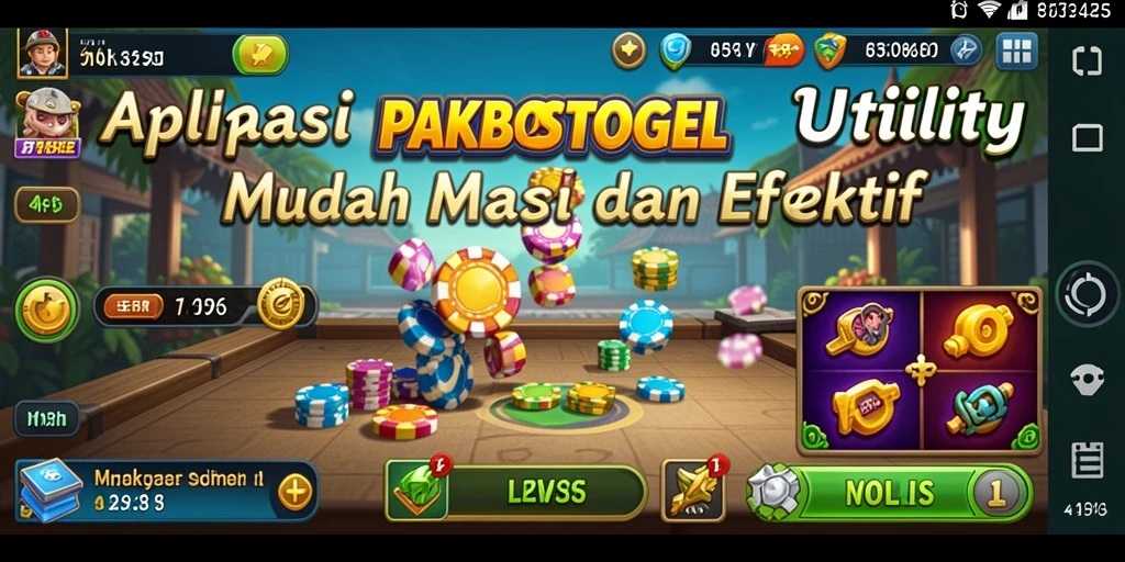 Screenshot utama PAKBOSTOGEL menampilkan fitur-fitur Utility yang menarik.