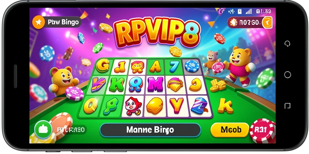 Tampilan gameplay seru dalam permainan Bingo RPVIP8.