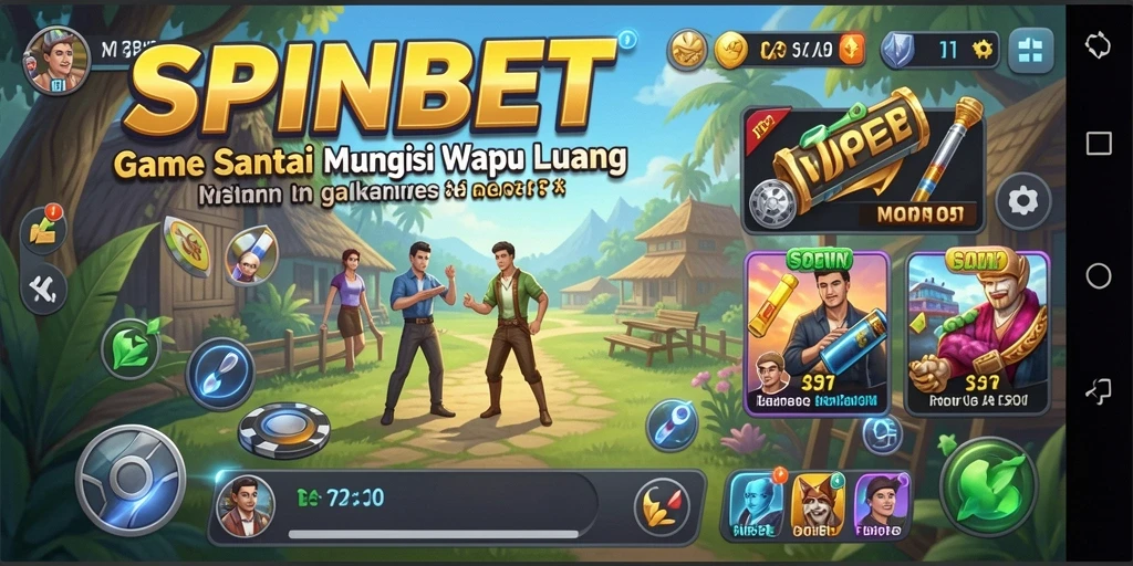 Screenshot SPINBET menampilkan gameplay yang seru dan penuh warna.