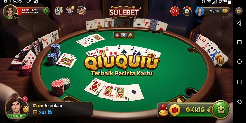 Tangkapan layar SULEBET yang menunjukkan gameplay QiuQiu yang menegangkan.