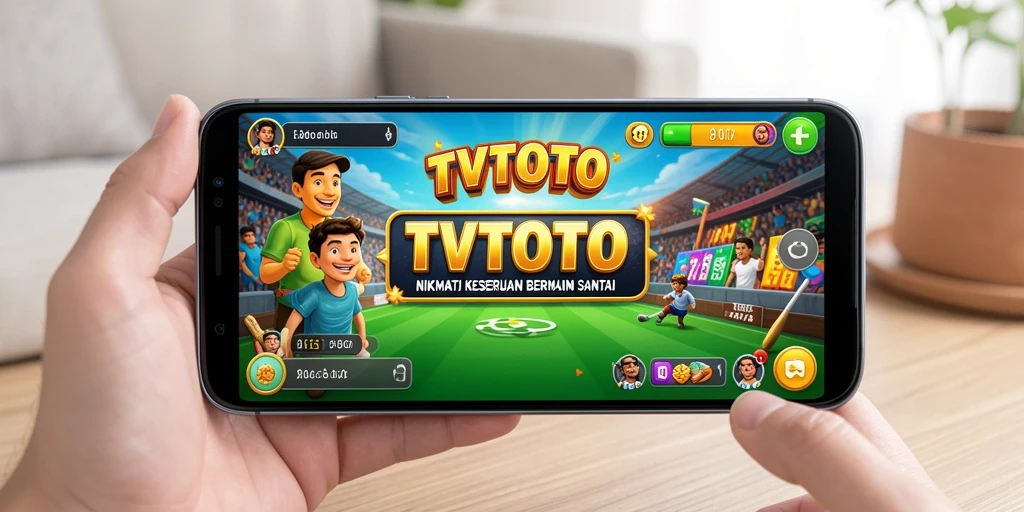 Tangkapan layar utama TVTOTO menunjukkan momen seru dalam gameplay Casual.