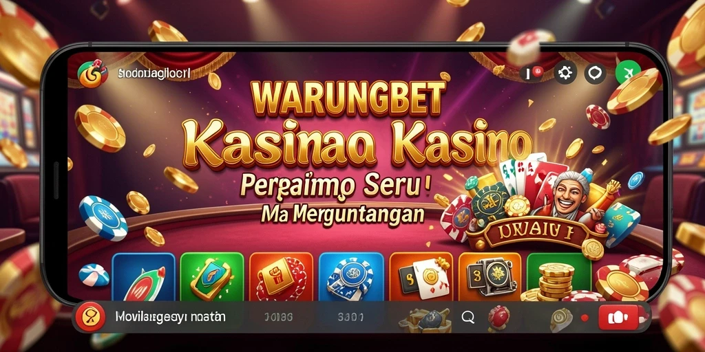 Tampilan menarik dari permainan kasino di WARUNGBET.