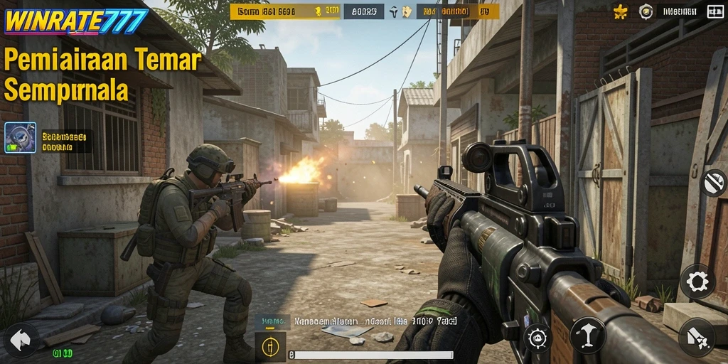 Tampilan gameplay WINRATE777 yang intens dan mendebarkan.