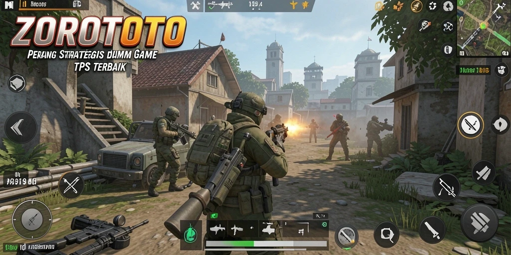 Gameplay ZOROTOTO yang mendebarkan dengan aksi tembak-menembak seru.
